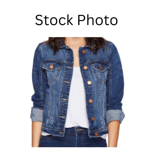 BLANK NYC Blue Denim Jacket In Diet Pill XS - Picture 15 of 16